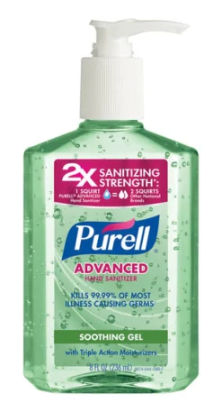 Purell Aloe Liquid Hand Sanitizer 8 oz. (Pack of 12)
