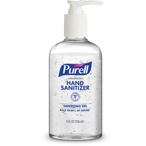 Purell Unscented Gel Advanced Hand Sanitizer 8 oz (Pack of 12)
