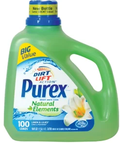 Purex Dirt Lift Action Field Flowers Scent Laundry Detergent Liquid 150 oz (Pack of 4).