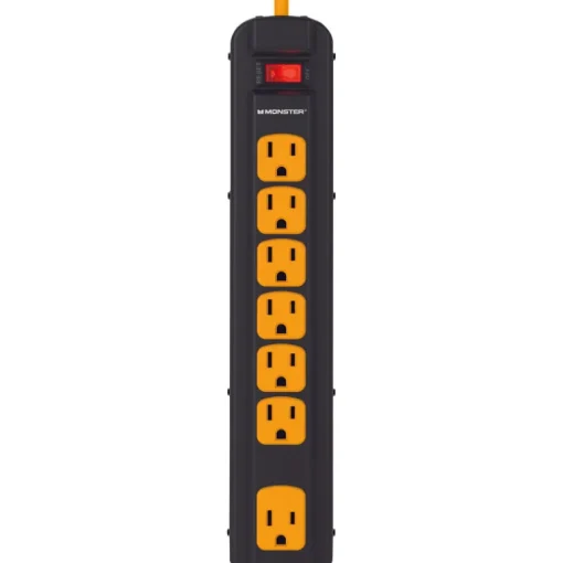 PWR STRIP 7 OUTLET BLK