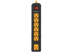 PWR STRIP 7 OUTLET BLK