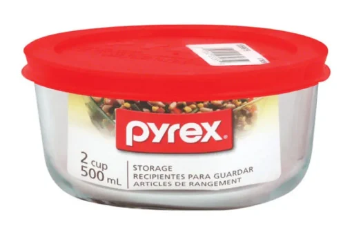 Pyrex 2 cup Food Storage Container Clear (Pack of 6)