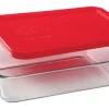 Pyrex 3 cups Food Storage Container 1 pk Clear/Red