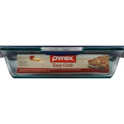 Pyrex 9.75 in. W x 15.5 in. L Baking Dish Blue/Clear (Pack of 2)