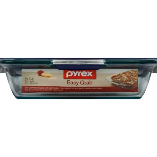 Pyrex 9.75 in. W x 15.5 in. L Baking Dish Blue/Clear (Pack of 2)