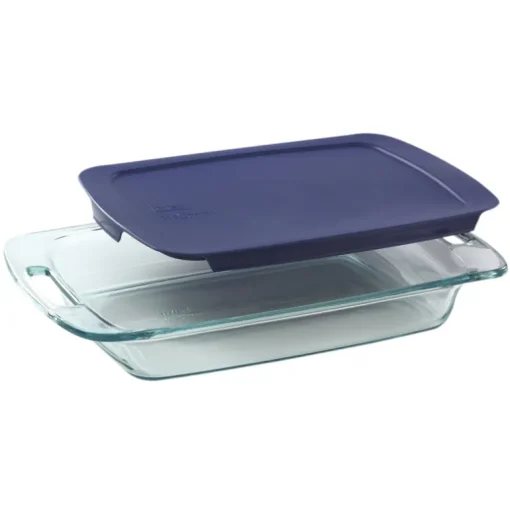 Pyrex 9.75 in. W x 15.5 in. L Baking Dish Blue/Clear (Pack of 2)