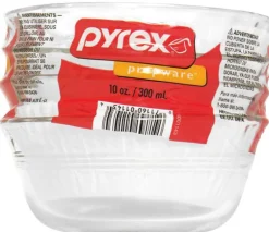 Pyrex 4.88 in. W x 4.88 in. L Custard Cups Clear