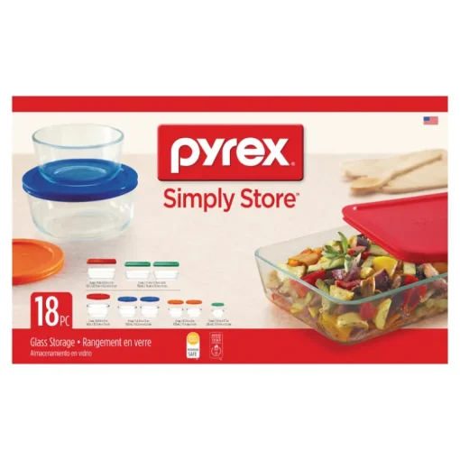 Pyrex Clear Food Storage Container Set 9 pk