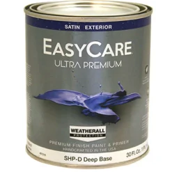 1-Qt. Satin Deep Base Latex Exterior Paint (Pack of 4)
