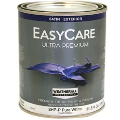 1-Qt. Satin Pastel Base Latex Exterior Paint (Pack of 4)