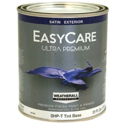 1-Qt. Satin Tint Base Latex Exterior Paint (Pack of 4)