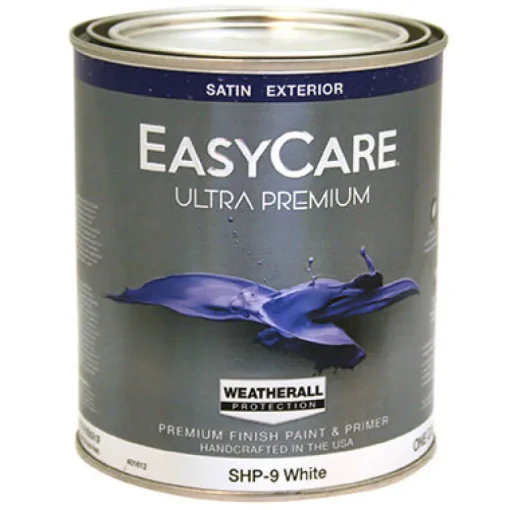 1-Qt. Satin White Latex Exterior Paint (Pack of 4)