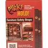 Quake Hold Ready America Nylon Self Adhesive Furniture Strap Brown Assorted 1 in. W X 15 in. L 1 pk