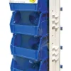 Quantum Storage 4-1/8 in. W X 5-1/2 in. H Stack and Hang Bin Polypropylene 6 pk Blue