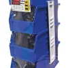 Quantum Storage 5-1/2 in. W X 11 in. H Stack and Hang Bin Polypropylene 4 pk Blue