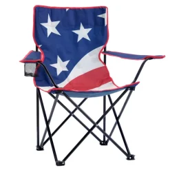 QuikChair Red/White/Blue USA Classic Folding Quad Chair