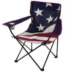 QuikChair Red/White/Blue USA Classic Folding Quad Chair