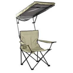 QuikChair Taupe Canopy Folding Quad Chair