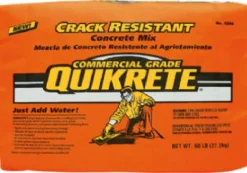 Quikrete Crack Resistant Concrete Mix 60 lb Gray