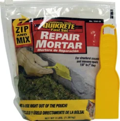 Quikrete Gray Cement Base High Strength Polymer-Modified Fast Set Repair Mortar 3 lbs.