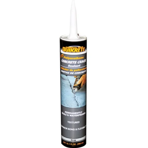 Quikrete Gray Polyurethane Outdoor Concrete Crack Sealant 12 Linear ft. Coverage, 10.1 oz.