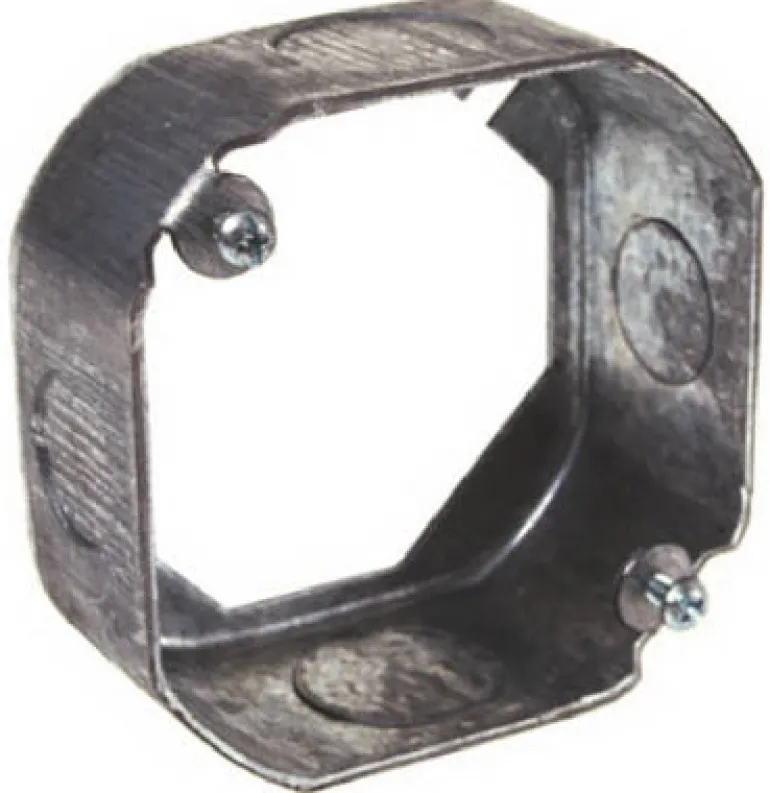 Raco 15.5 cu in Octagon Steel 2 gang Extension Ring Silver