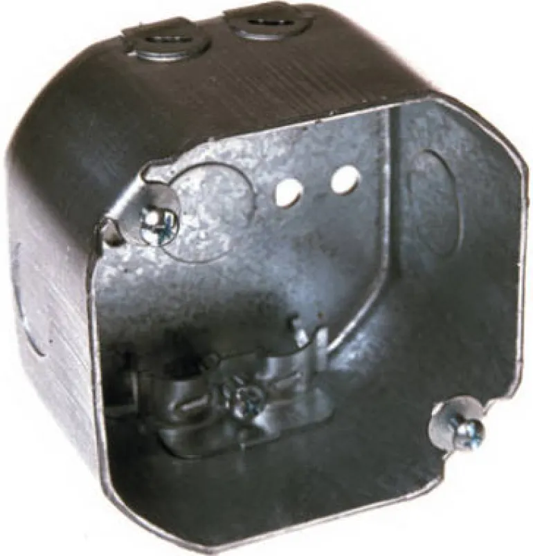 Raco 21-1/2 cu in Octagon Steel 1 gang Junction Box Gray