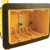 Raco 51 cu in Rectangle Noryl 3 gang Vapor Barrier Box Yellow