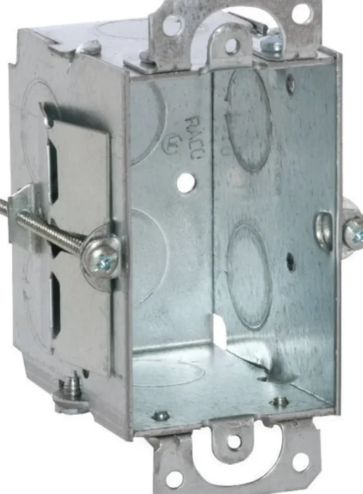 Raco 12-1/2 cu in Rectangle Steel 1 gang Switch Box Gray