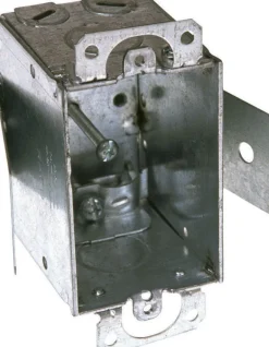 Raco 12.5 cu in Rectangle Steel 1 gang Switch Box Gray