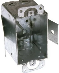 Raco 12.5 cu in Rectangle Steel 1 gang Switch Box Gray