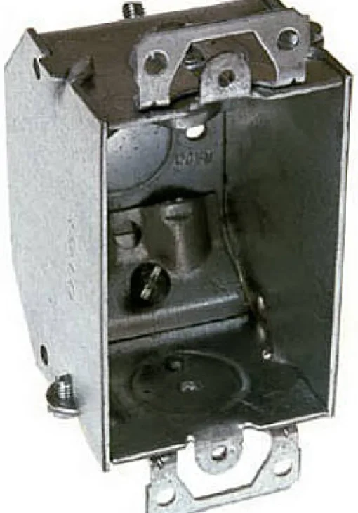 Raco 10-1/2 cu in Rectangle Steel 1 gang Switch Box Gray