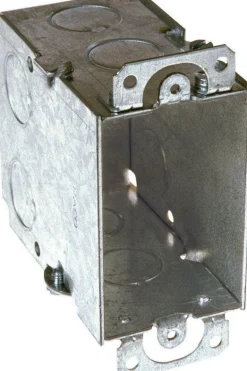 Raco 18 cu in Rectangle Steel 1 gang Electrical Box Gray