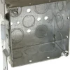 Raco 30-5/16 cu in Square Steel 2 gang Outlet Box Gray
