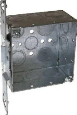 Raco 30-5/16 cu in Square Steel 2 gang Outlet Box Gray