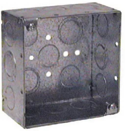 Raco 30-5/16 cu in Square Steel 2 gang Junction Box Gray