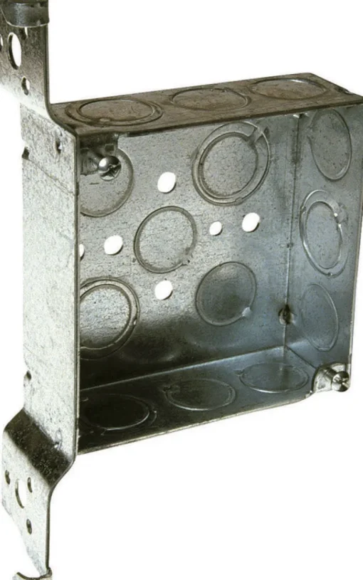 Raco 21 cu in Square Steel 2 gang Junction Box Gray