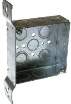 Raco 21 cu in Square Steel 2 gang Junction Box Gray