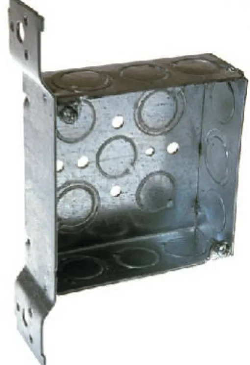 Raco 21 cu in Square Steel 2 gang Junction Box Gray