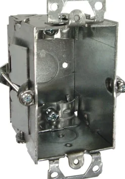 Raco New Work 12-1/2 cu in Rectangle Steel 1 gang Switch Box Gray