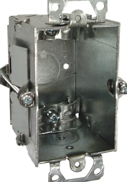 Raco New Work 12-1/2 cu in Rectangle Steel 1 gang Switch Box Gray