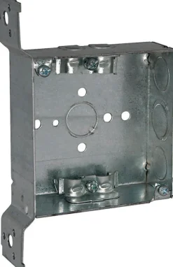 Raco Old Work 21 cu in Square Steel 2 gang Junction Box Gray