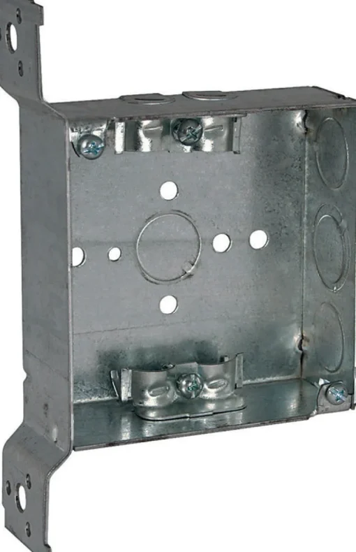 Raco Old Work 21 cu in Square Steel 2 gang Junction Box Gray