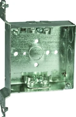 Raco Old Work 21 cu in Square Steel 2 gang Junction Box Gray