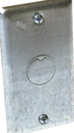 Raco Rectangle Steel 1 gang 4-3/16 in. H X 2-5/16 in. W Box Cover
