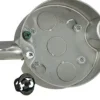 Raco RETRO-BASE 15.8 cu in Round Steel 1 gang Fan Box Gray