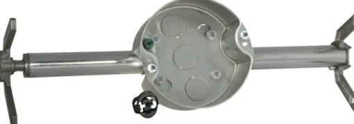 Raco RETRO-BASE 15.8 cu in Round Steel 1 gang Fan Box Gray