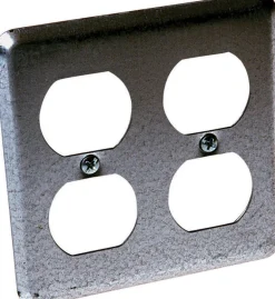Raco Square Steel 2 gang 4 in. H X 4 in. W Box Cover
