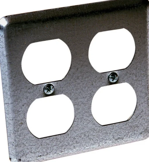 Raco Square Steel 2 gang 4 in. H X 4 in. W Box Cover
