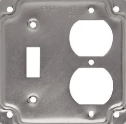 Raco Square Steel 2 gang 4 in. H X 4 in. W Box Cover